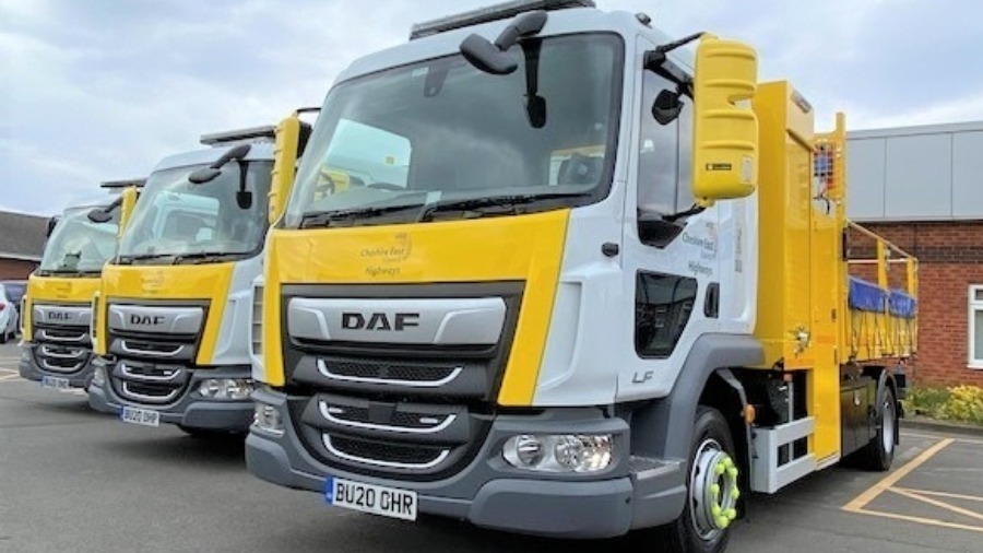 Ringway Jacobs Adds 3 DAF LF Tippers to its Cheshire East Council Contract
